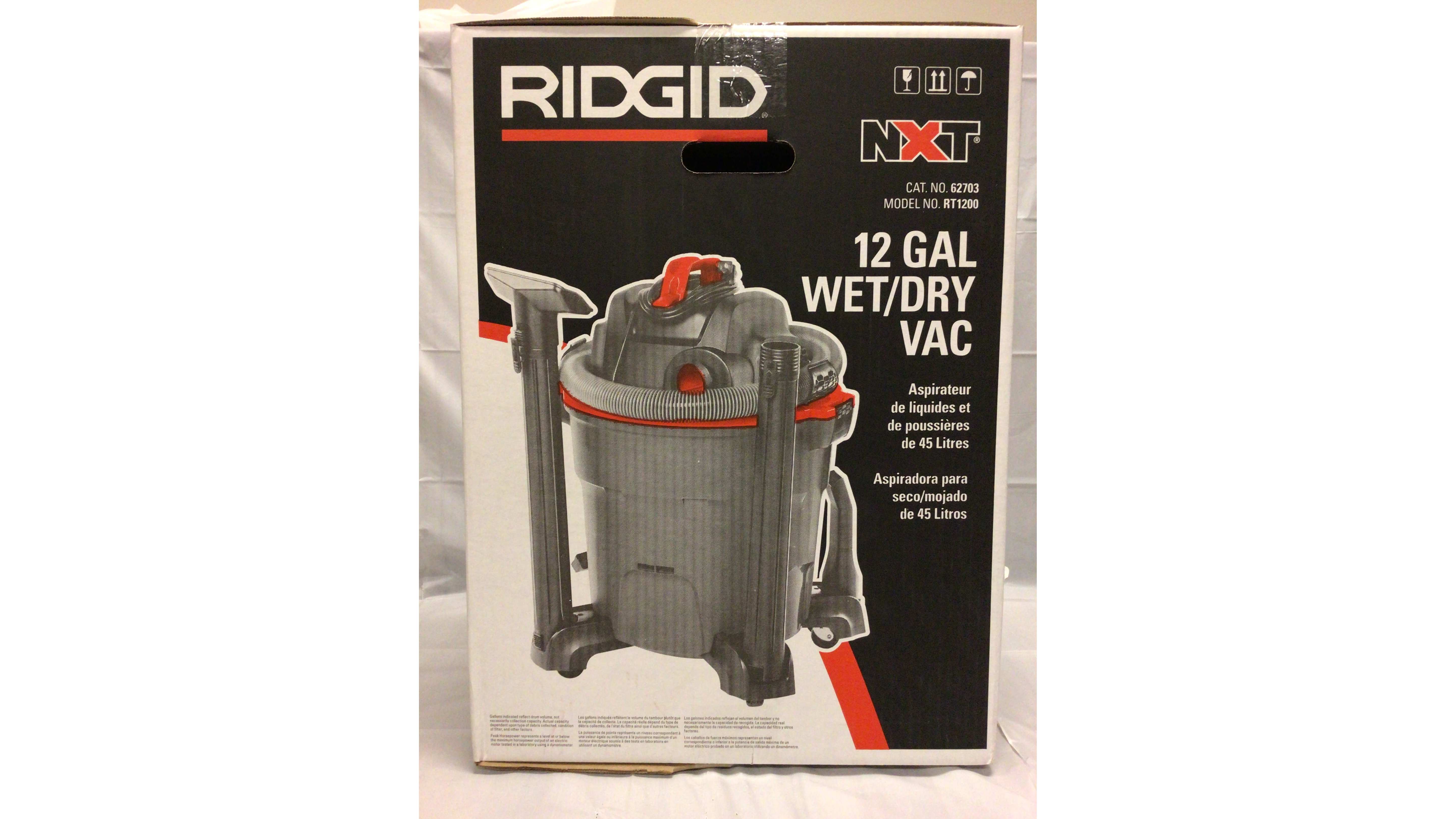 Ridgid 12 Gallon Nxt Wet/dry Vac (Rt1200) 