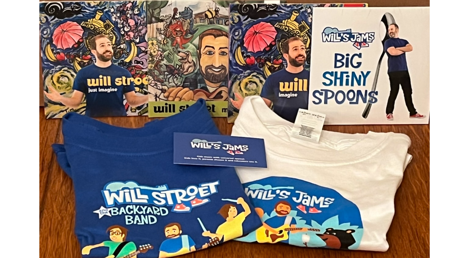 4 CDs and 2 T-shirts for Will's Jams