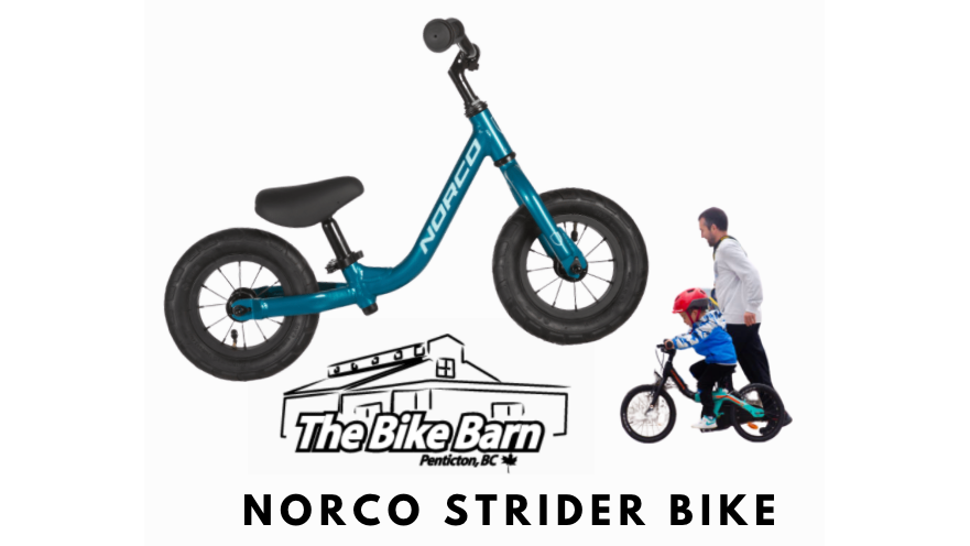 Child Norco Strider Bike donated by Bike Barn